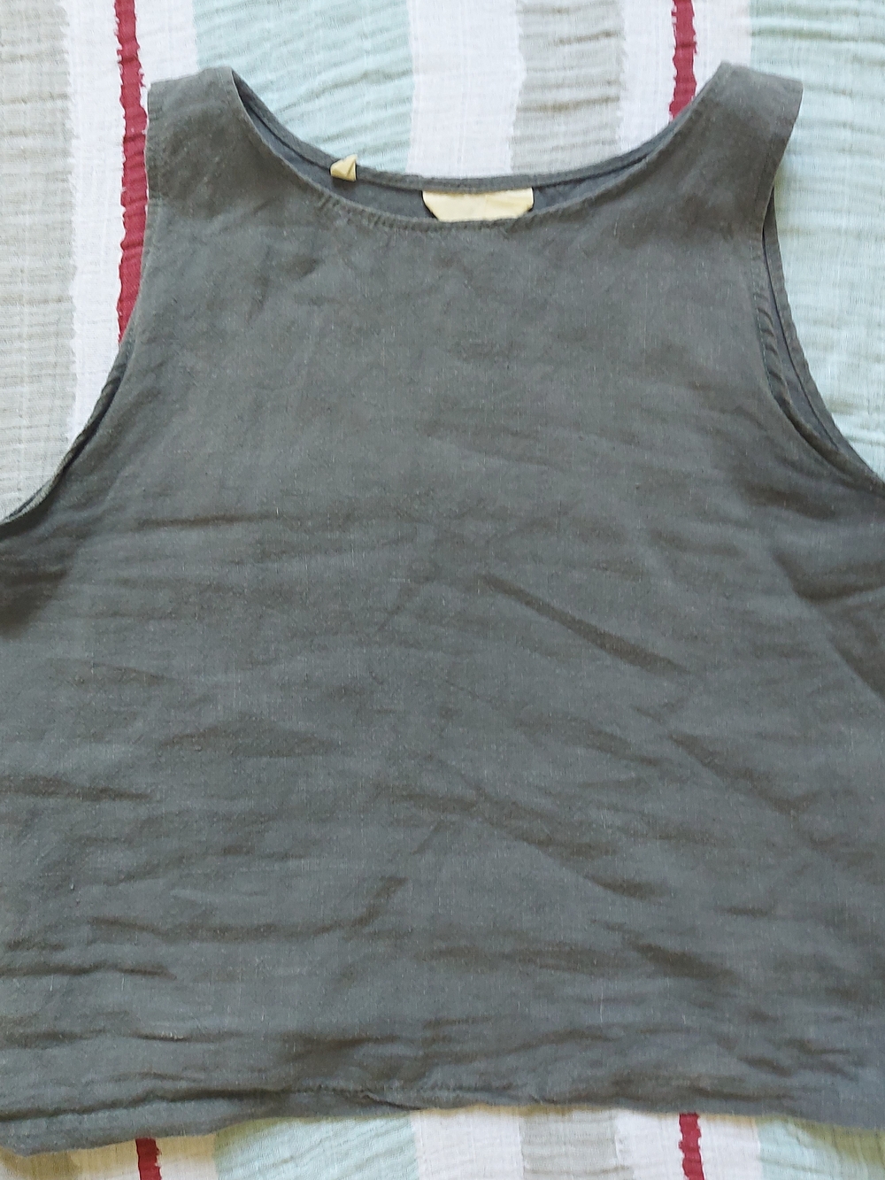 Linen Cropped Tank